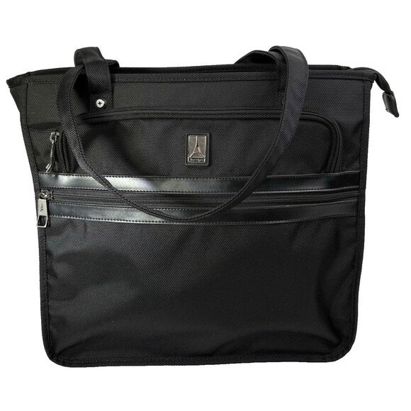Travelpro Flight Crew 5 City Tote Laptop Computer Black Quick Loop Durable 14x15 - Picture 1 of 16